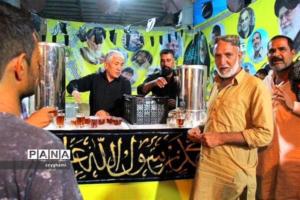 راه اندازی موکب شهدای فاطمیون در ورودی شهر ماهان - کرمان