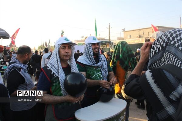 مسیر نجف تا کربلا مملو از عاشقان حسین