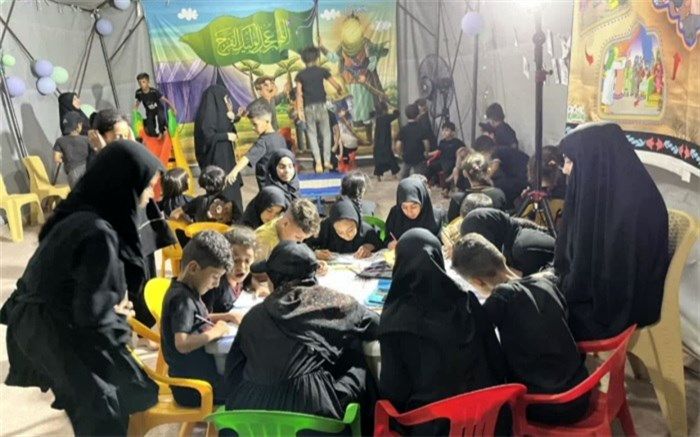 برپایی موکب رقیه بنت‌الحسین(ع) در راستای حفظ و ترویج آیین‌های‌های عاشورایی در کشور عراق