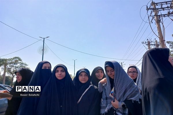 حضور پرشور کودکان و نوجوانان در راهپیمایی اربعین