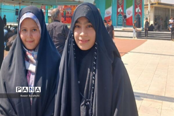 حضور پرشور کودکان و نوجوانان در راهپیمایی اربعین