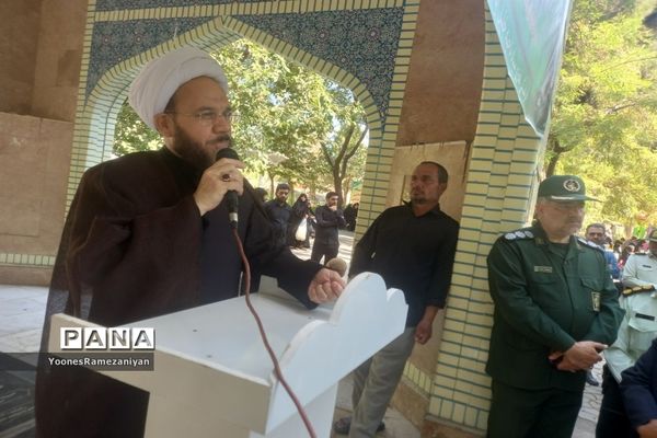 مراسم پیاده روی جاماندگان اربعین در شهرستان خلیل آباد