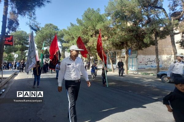 مراسم پیاده روی جاماندگان اربعین در شهرستان خلیل آباد