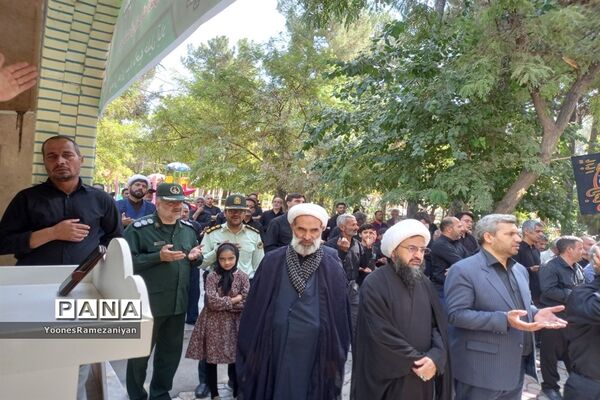 مراسم پیاده روی جاماندگان اربعین در شهرستان خلیل آباد