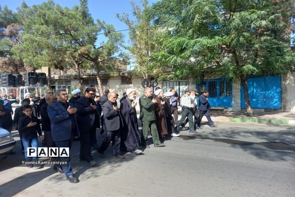 مراسم پیاده روی جاماندگان اربعین در شهرستان خلیل آباد