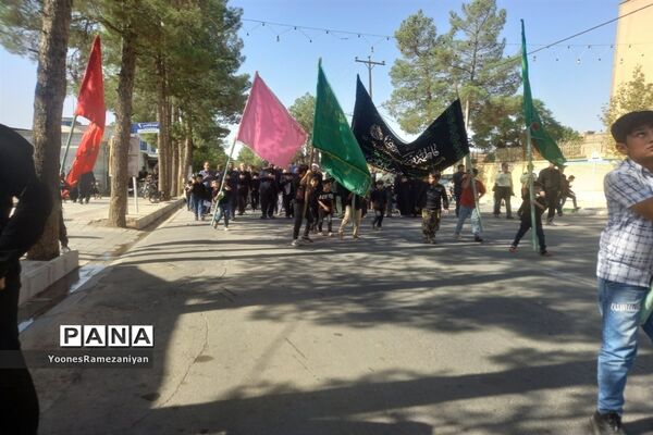 مراسم پیاده روی جاماندگان اربعین در شهرستان خلیل آباد
