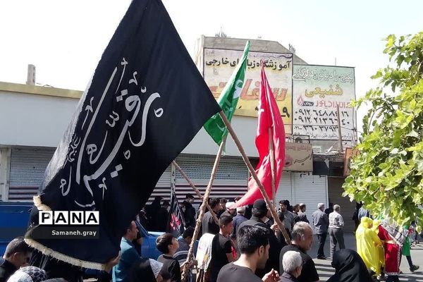 مراسم پیاده‌روی جاماندگان اربعین حسینی در شهرستان پاکدشت