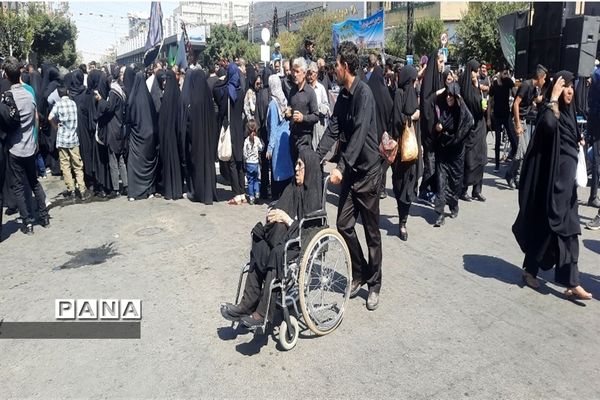 مراسم جاماندگان  آقا اباعبدالله الحسین در جوار امام مهربانی ها