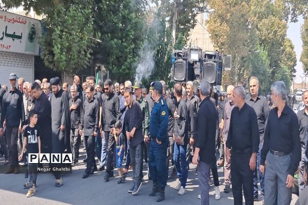 مراسم پیاده‌روی و عزاداری جاماندگان اربعین حسینی در شهرستان پیشوا
