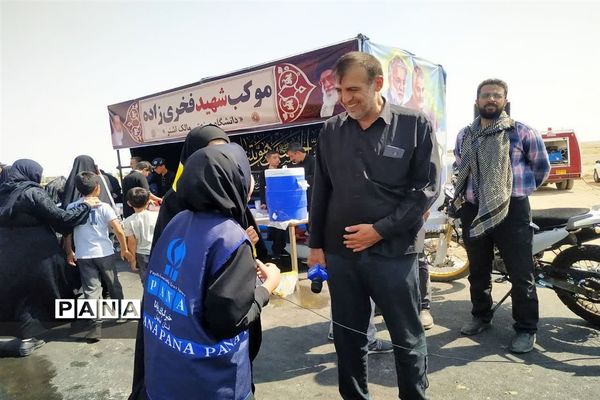 پیاده‌روی جاماندگان اربعین در شهرستان شاهین شهر