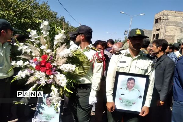 مراسم تشییع پیکر شهید داوود صبوری در داورزن