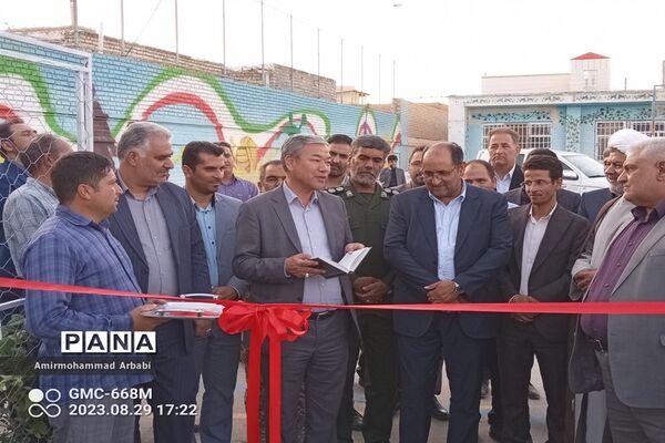 افتتاح زمین‌چمن‌ مصنوعی متوسطه اول آموزشگاه نمونه شهید عباد عسکری تربت‌جام