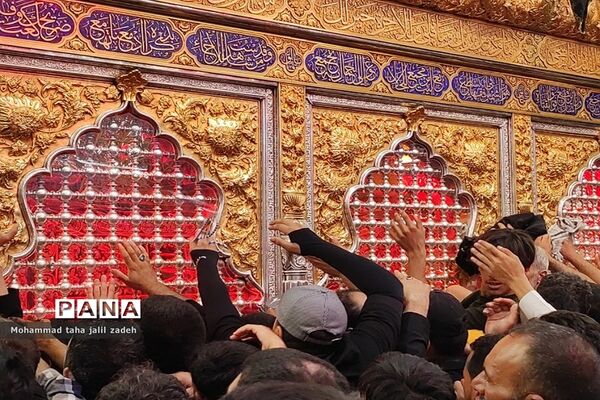 جمعیت کم نظیر مردم  در حرم امام حسین(ع) و حضرت عباس(ع)