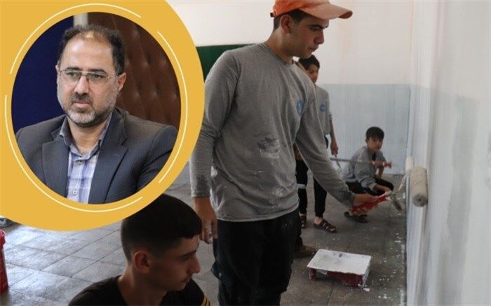 شاداب‌سازی ۶۴ مدرسه در طرح شهید عجمیان در البرز