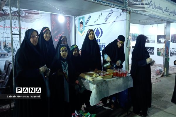 موکب سازمان دانش‌آموزی آبادان در مرز شلمچه