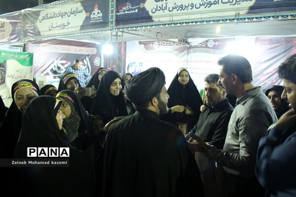 موکب سازمان دانش‌آموزی آبادان در مرز شلمچه