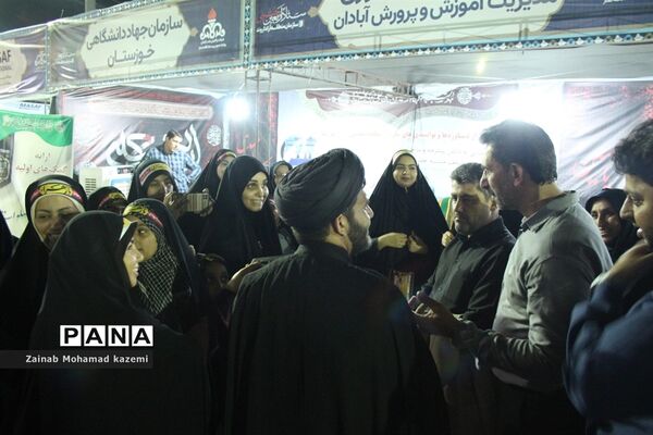 موکب سازمان دانش‌آموزی آبادان در مرز شلمچه