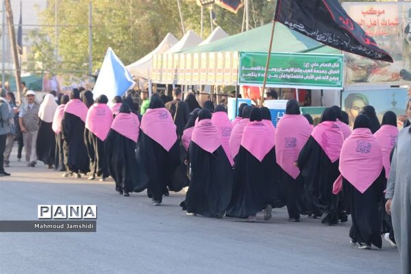 کاروان دانش‌آموزی پیاده‌روی اربعین استان مرکزی