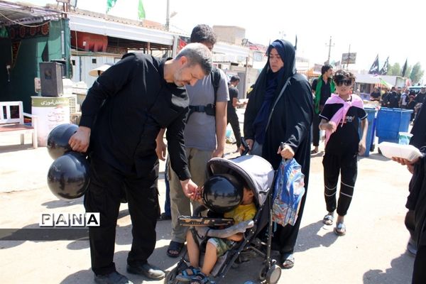 حضور معاون پرورشی و فرهنگی آموزش و پرورش در موکب عشاق الحسین سازمان دانش‌آموزی در کربلای معلی