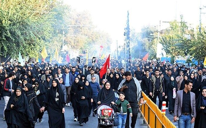 جاماندگان قافله اربعین در نیشابور گرد هم می‌آیند