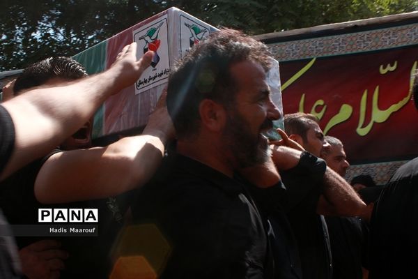 مراسم تشییع شهید مدافع حرم نسیم‌شهری