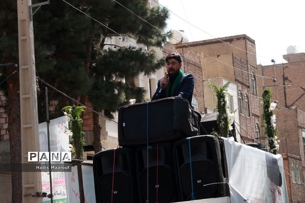 مراسم تشییع شهید مدافع حرم نسیم‌شهری