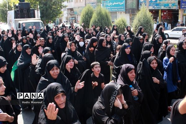 مراسم تشییع شهید مدافع حرم نسیم‌شهری