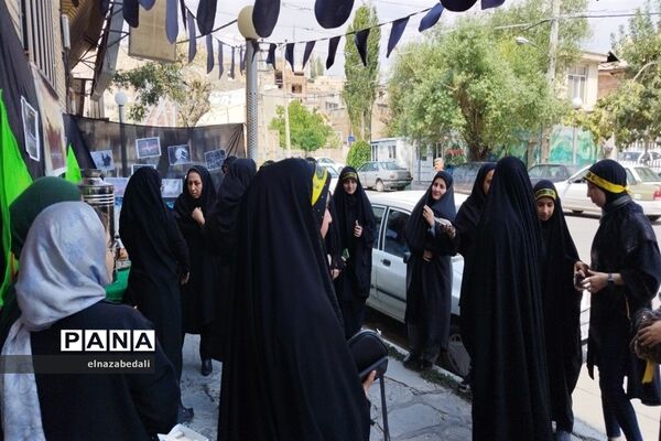 موکب دانش‌آموزی اربعین‌حسینی در شهرستان فیروزکوه