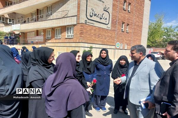 مانور بازگشایی مدارس منطقه ۸