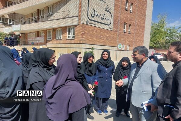 مانور بازگشایی مدارس منطقه ۸