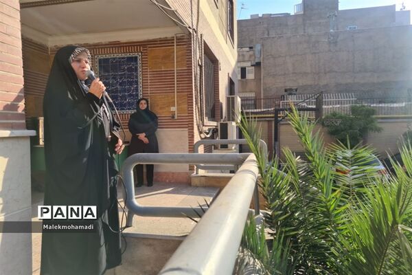 مانور بازگشایی مدرسه در دبیرستان فرهنگ منطقه ۱۳