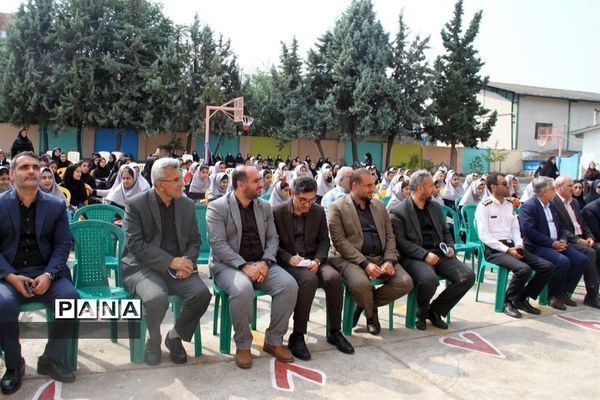 مانور استانی بازگشایی مدارس در ساری