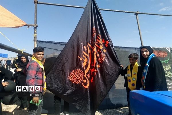 برپایی موکب آموزش و پرورش منطقه لاران  در سورشجان