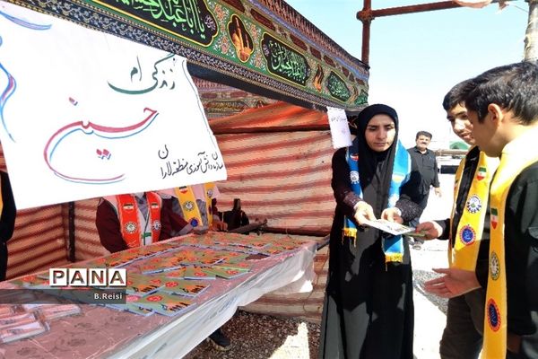 برپایی موکب آموزش و پرورش منطقه لاران  در سورشجان