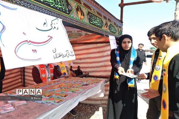 برپایی موکب آموزش و پرورش منطقه لاران  در سورشجان