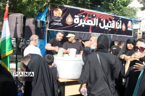 پیاده‌روی اربعین با حضور جمعی از مردم در شهرری