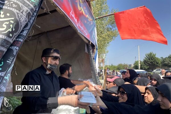 مراسم جاماندگان اربعین در قائمشهر