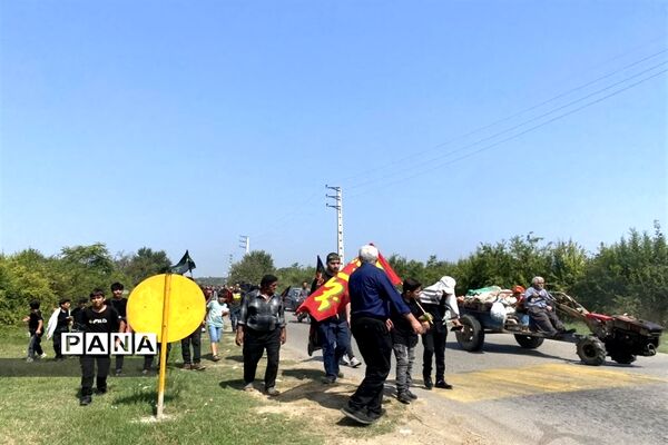 مراسم جاماندگان اربعین در قائمشهر
