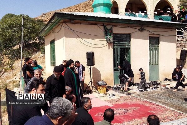 مراسم پیاده‌روی جاماندگان  اربعین در روستای جورد رودهن