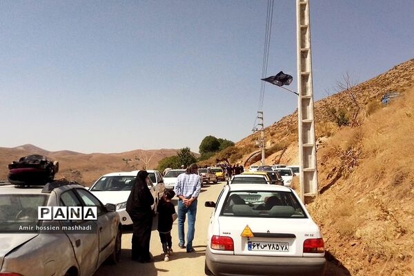 مراسم پیاده‌روی جاماندگان  اربعین در روستای جورد رودهن