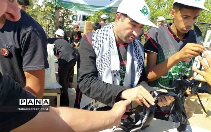 موکب عشاق الحسین سازمان دانش آموزی جمهوری اسلامی ایران در پیاده روی اربعین حسینی
