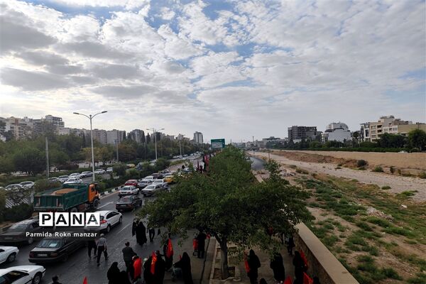 پیاده روی جاماندگان اربعین درشیراز
