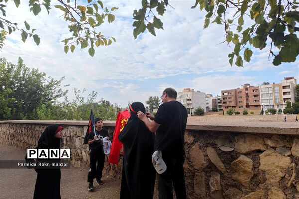 پیاده روی جاماندگان اربعین درشیراز