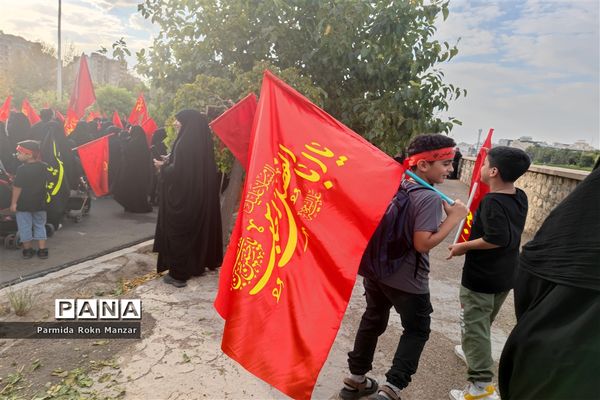 پیاده روی جاماندگان اربعین درشیراز