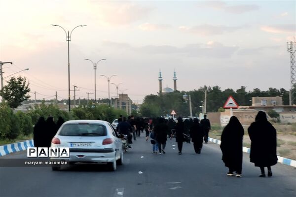 پیاده‌روی جاماندگان اربعین حسینی در شهرستان ابرکوه