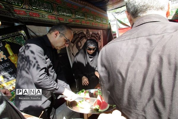 برپایی موکب مراسم جاماندگان اربعین آموزش و پرورش منطقه 16