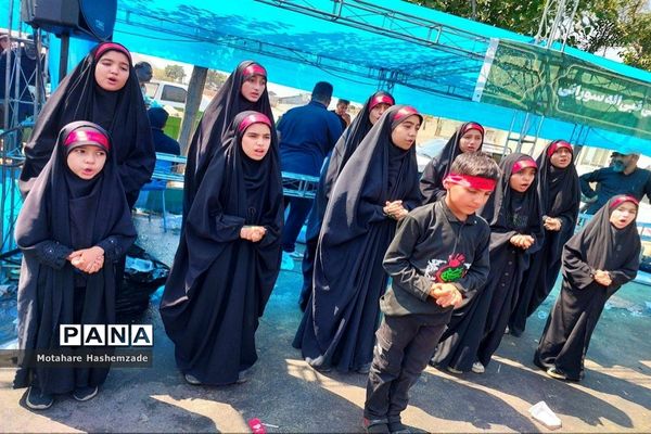 برپایی موکب مراسم جاماندگان اربعین آموزش و پرورش منطقه 16