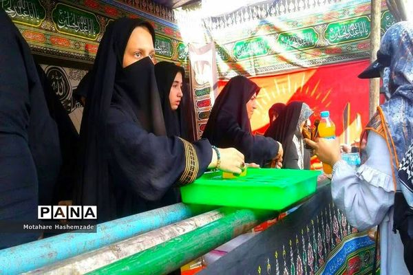 برپایی موکب مراسم جاماندگان اربعین آموزش و پرورش منطقه 16