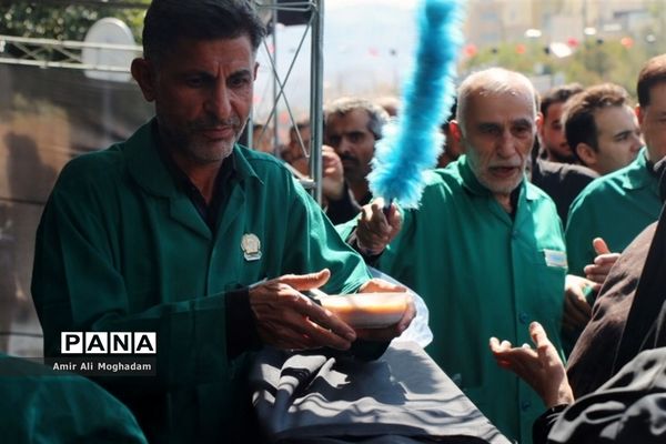 جاماندگان اربعین در پناه رضا(ع)