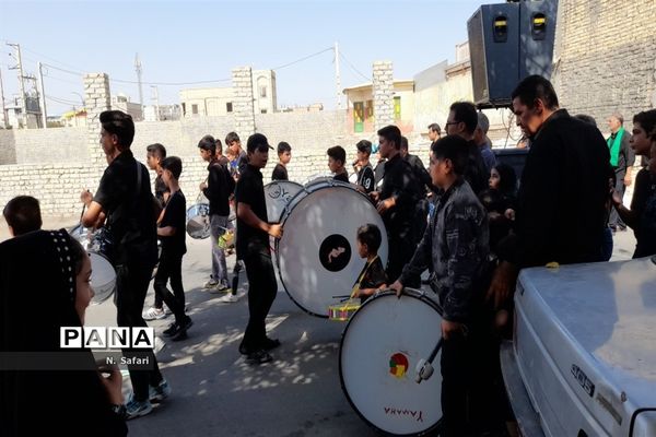 پیاده‌روی اربعین حسینی در شهر جعفریه قم